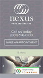 Mobile Screenshot of nexuspainspecialists.com
